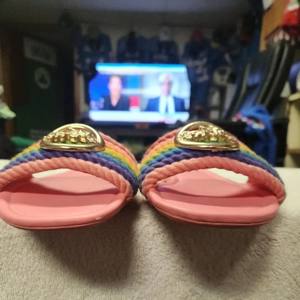 Coach Women's Rainbow Slides